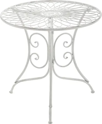 Produktbild von Gartentisch CP316, Metalltisch antik-weiß
