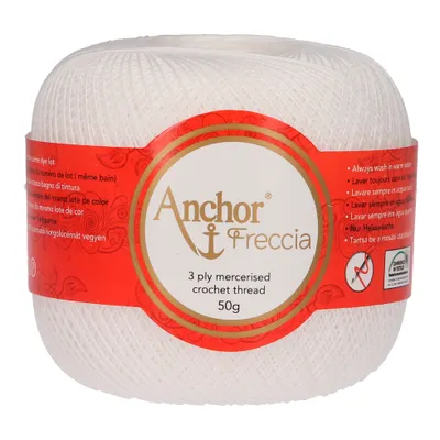 Obrázek produktu pro Anchor Freccia 20 - Jemná bavlněná příze pro krajky a háčkování (barva 07901)