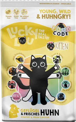Image de Lucky Lou Food Code Lifestage Kitten Volaille & Poulet 750g