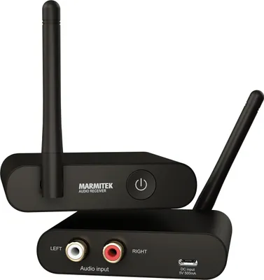 Produktbild von Marmitek Funk Audio Übertragung WA300 - Verbinden Sie Ihre Audio Quelle drahtlos mit Ihre Ihre Stereoanlage - 3,5mm Klinkenanschluss - Wireless Audio Transmitter, 25008549 Audio (Cinch)