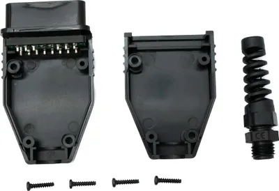 Produktbild von OBD Adapter OBD 2 16 pin Stecker Anschluss Kabel in Schwarz für Auto Diagnose