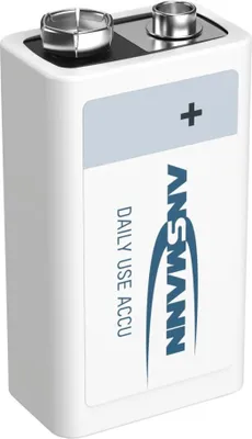 Produktbild von ANSMANN Akku 9V 200mAh E-Block NiMH 1,2V – 1000x wiederaufladbar (1 Stück)
