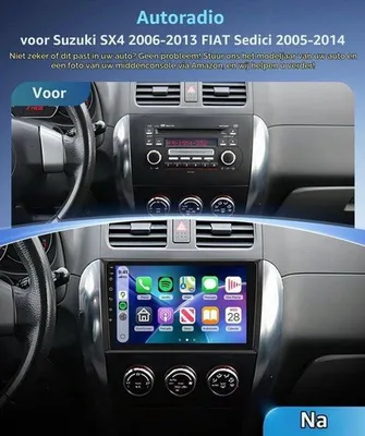 Obrázek produktu pro Android autorádio, 9 palců, HD IPS displej, Android 13, 8jádrový procesor, 4G RAM, 64G ROM, Bluetooth, Wi-Fi, GPS navigace, bezdrátové připojení Carplay a Android Auto, barva: černá