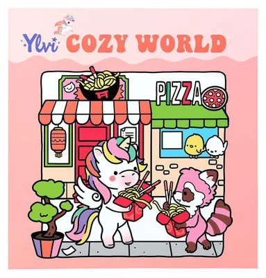 Produktbild von Ylvi Malbuch für Kinder: Einhörner & Tierfreunde im Kawaii-Stil, 64 Seiten, 220 x 210 mm