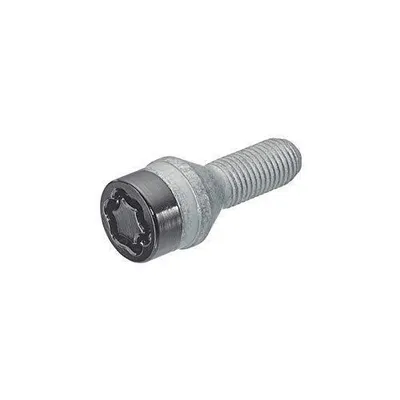 Productafbeelding van MCGARD Black Edition wielslotset, zwart, 60°, M14, sleutelmaat 17, 29 mm lengte, geschikt voor VW Golf VII hatchback (5G1, BQ1, BE1, BE2) en Golf IV hatchback (1J1)