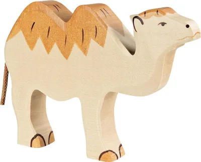 Obrázok produktu pre Drevený tiger 80164 Ťava, cca 18 x 2,8 x 13,5 cm, drevo, okrová farba