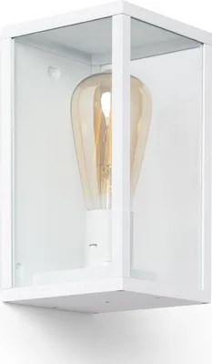 Produktbild von Wandleuchte Aussen Aluminium und Glas Atrium Weiß