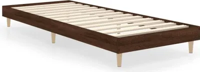 Obrázek produktu pro vidaXL Rám postele bez matrace Hnědý dub 75x190 cm Materiál na bázi dřeva