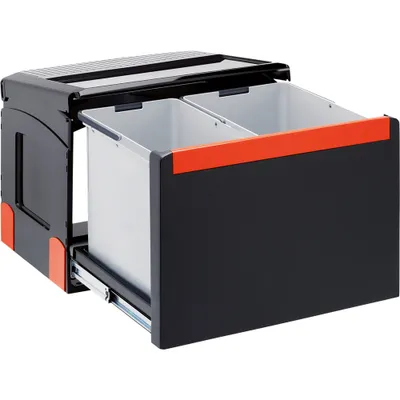 Produktbild von FRANKE Abfallsorter 32 (14 + 18) Liter CUBE 50 ab 50 cm Schrankbreite, Handauszug