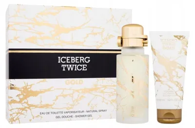 Zdjęcie produktu dla Iceberg Twice Gold, Mężczyźni, 1 szt., Woda toaletowa, 125 ml, Spray, 2 szt.