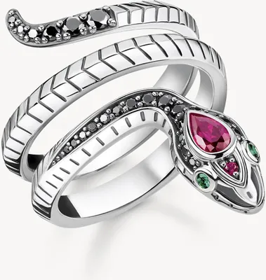 Zdjęcie produktu dla Thomas Sabo - TR2305-342-7-54 - Pierścionek - Damski - Srebro próby 925 - Szerokość 54