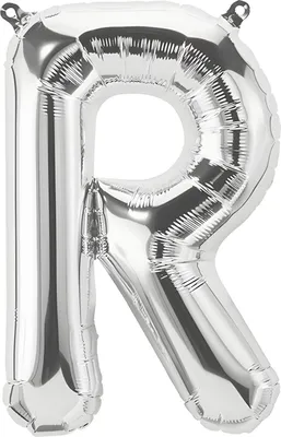 Immagine prodotto di Palloncino in foil lettera R, argento, ca. 100 cm