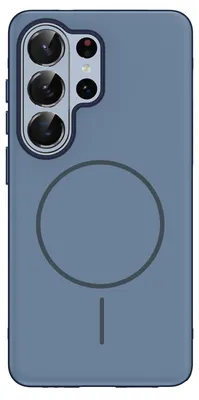 Image de Coque arrière colorée Imoshion avec anneau MagSafe fin pour le Samsung Galaxy S26 Ultra - Bleu foncé