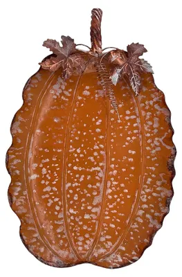 Produktbild von Clayre & Eef Dekoration Schale Orange Metall Kürbis