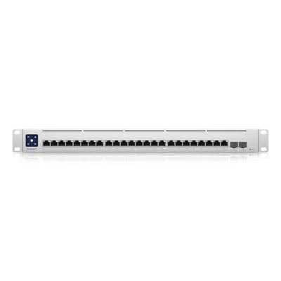 Produktbild von Ubiquiti Switch UniFi 24xRJ45 10G/2xSFP28 25G Managed 19" Rack-Mountable, 1,3" Touchscreen