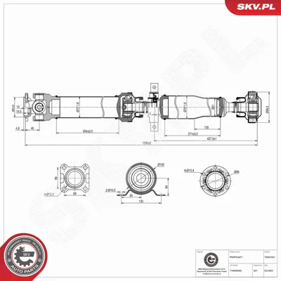 Produktbild von ESEN SKV 76SKV041 Antriebswelle Hinten für LAND ROVER Discovery IV (L319) Discovery III (L319)