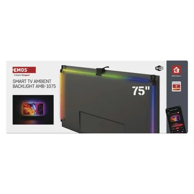GoSmart Ambientní LED RGB osvětlení za TV 75“ (189 cm)