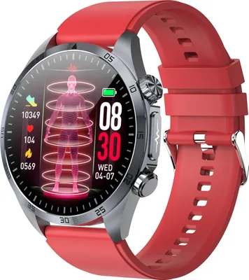 Image de INF Montre connectée avec suivi de santé avancé Rouge