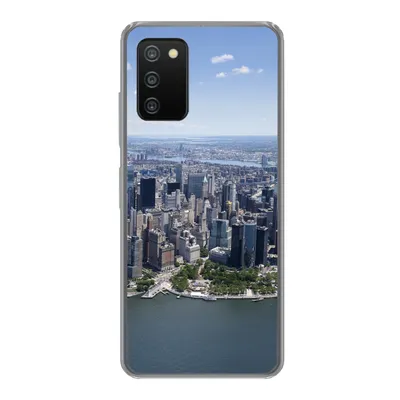 Produktbild von MuchoWow® Handyhülle Schutzhülle Hülle für Samsung Galaxy A03s New York - USA - Skyline Silikon Softcase Handy Hülle - Schutz