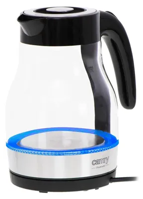 Image de Camry | Bouilloire | CR 1300 | Electrique | 2200 W | 1,7 L | Verre | Base pivotante 360° | Noir
