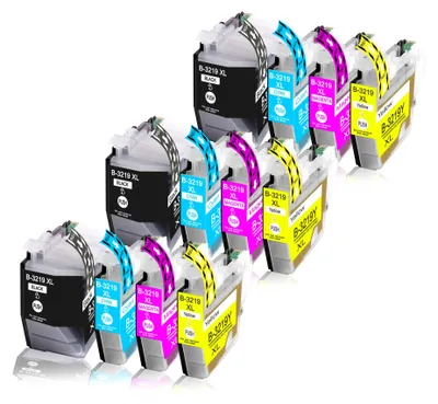 Produktbild von 12er Pack Druckerpatronen LC3219 LC3219XL kompatibel mit MFC-J6935 J6935DW