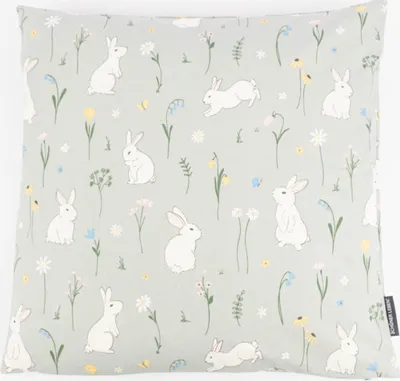Produktbild von Kissenhülle Cute Rabbit Garden Hasen mintgrün in versch. Größen Größe 50x50cm (HxB) 50x50cm (HxB) Größe