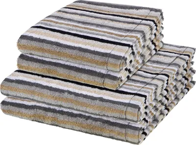 Produktbild von Cawö Lifestyle 2 X Handtuch 2 X Duschtuch im Set Weich und pflegeleicht, Farbenfrohes Design, Hochwertige Qualität 4er Set