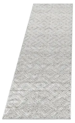 Productafbeelding van Tapijt, vloerkleed voor de woonkamer, crème kleur, 80x250 cm, geometrisch design