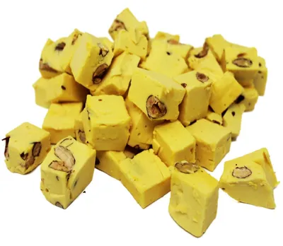 Immagine prodotto di Torrone al limoncello praline di torrone con pezzi di mandorle 300g