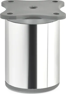 Produktbild von Möbelfuß DAP II Chrom Höhe 60 mm Ø 40 mm Schrankfuß Stellfuß höhenverstellbar SO-TECH