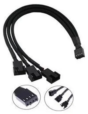 Produktbild von 1stCOOL Fan PWM Splitter, Splitter für 1x 4pin PWM auf 3x 4pin PWM Lüfter