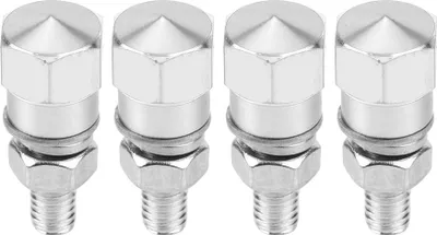 Produktbild von 4pcs Universal Fadenkennzeichen Rahmenrahmenschrauben für Motorrad (Silber)