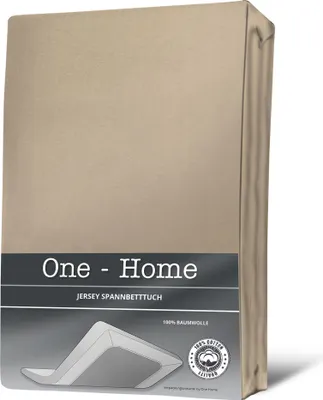 Produktbild von Jersey Spannbettlaken Spannbetttuch Baumwolle 90x200 140x200 180x200 & Topper..., Größe:180 - 200 x 200 cm, Farbe:Beige