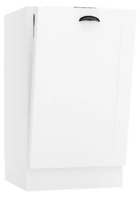 Produktbild von Küchenunterschrank 45 cm - Weiß - Die Geschirrspülerfront - Sockel im Set enthalten