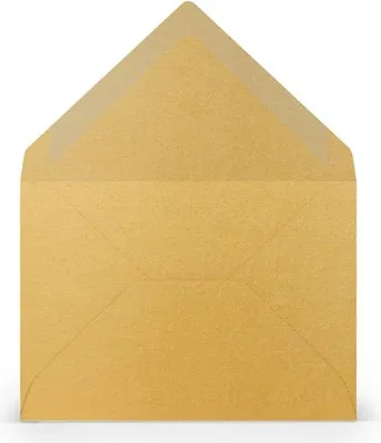 Zdjęcie produktu dla RÖSSLER 16400775 Briefumschlag Paperado, C7, 100g/m², nassklebend, gold