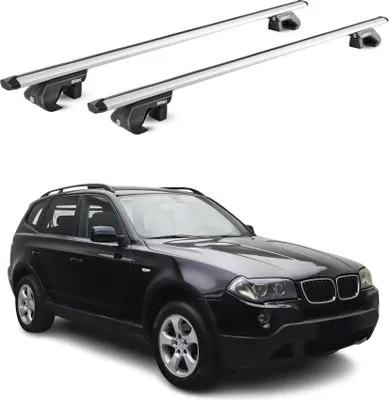 Image de Barres de toit transversales ABE pour BMW X3 E83 2004-2010 5 P Alu Gris 2x