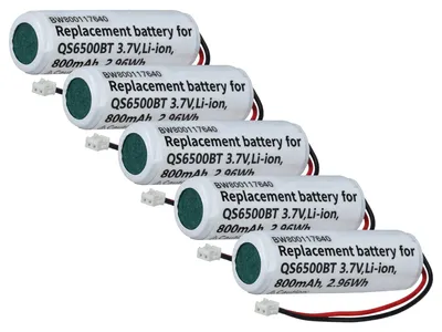 Produktbild von vhbw 5x Akku Ersatz für Datalogic 10-4765, EP0906, 5-3112 für Barcodescanner POS (800 mAh, 3,7 V, Li-Ion)
