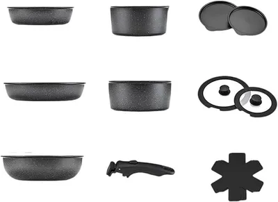 Imagen del producto de Juego de utensilios de cocina antiadherentes, juego de 15 piezas