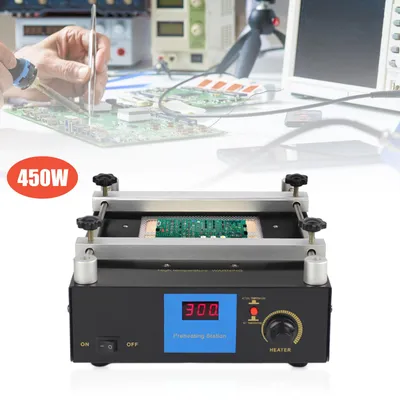 Zdjęcie produktu dla 450W cyfrowa stacja podgrzewania lutownicy rozlutownica stacja lutownicza na gorące powietrze stacja lutownicza stacja rozlutowująca SMD