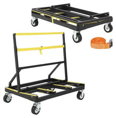 Produktbild von Trockenbauwagen, 1000 kg Tragfähigkeit, verstellbare Plattform, gelb