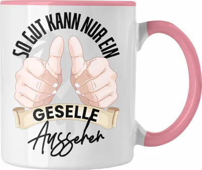 Produktbild von Trendation - Geselle Tasse Geschenk Prüfung Bestanden Bester Geselle Geschenkidee Spruch (Rosa)