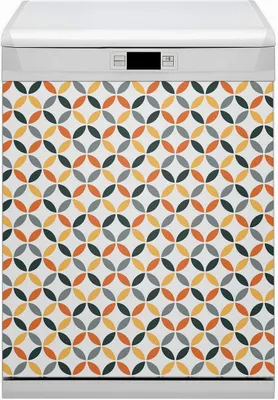 Produktbild von Geschirrspüle Magnet für Spülmaschine Magnetmatte Küche Magnete  Dekorative 60x80 cm  - Geometrische Kreise