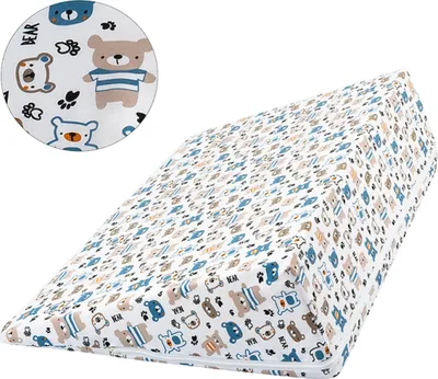 Produktbild von Keil Kopfteil - 80x50x20 cm - Blau,Beige,Weiß