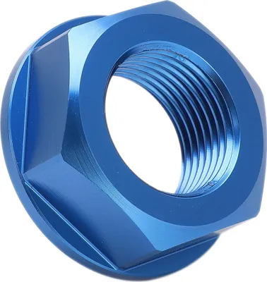 Image de Écrou de pont arrière de moto M20xP1,5 en aluminium de remplacement pour Yamaha YZ125/YZ250 1999-2021Bleu