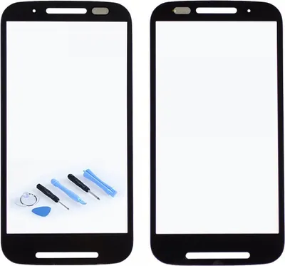 Image de Verre d'écran noir pour Motorola Moto E XT1021 - Accessoires + kit de réparation - Neuf