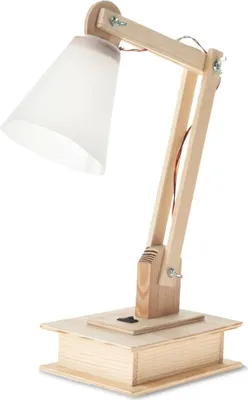 Produktbild von Holzbausatz „Tischlampe“ Elektronik Bastelset