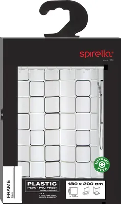Produktbild von Spirella Duschvorhang Muster, vers. Designs Farbe: Frame black