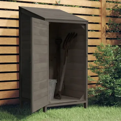 Image de Armoire de jardin - Armoire de rangement - Boîte de rangement - Armoire d'extérieur - Armoire à outils - Anthracite - 55 x 52 x 112 cm