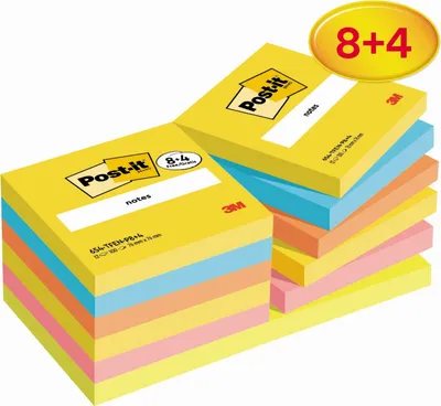 Produktbild von Post-it Haftnotizen 76 x 76 mm Energetic Collection