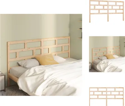 Produktbild von vidaXL Kopfteil 206x4x100 cm Massivholz Kiefer -  Kopf- & Fußenden